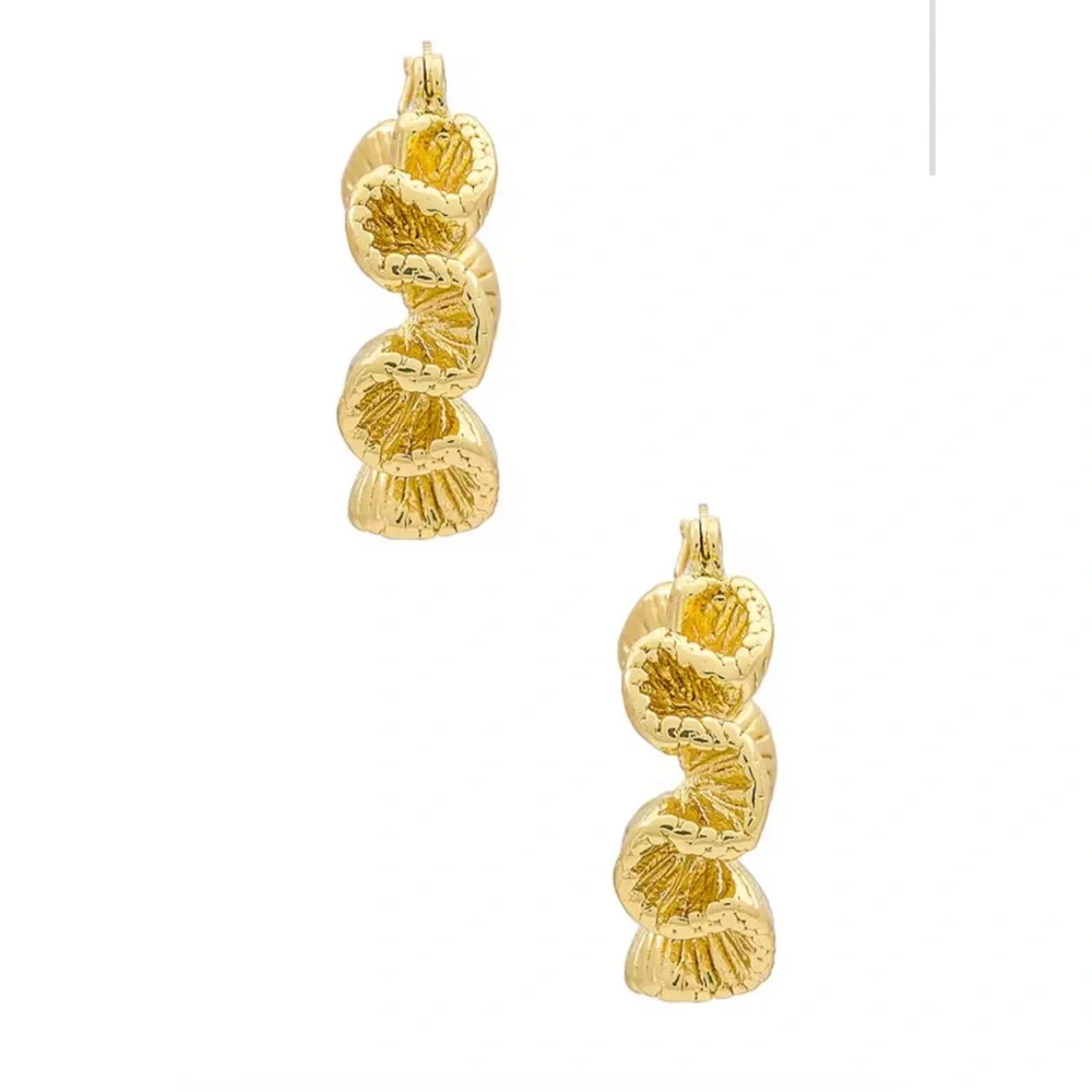 Gold Wave Hoop - Picture 6 of 6